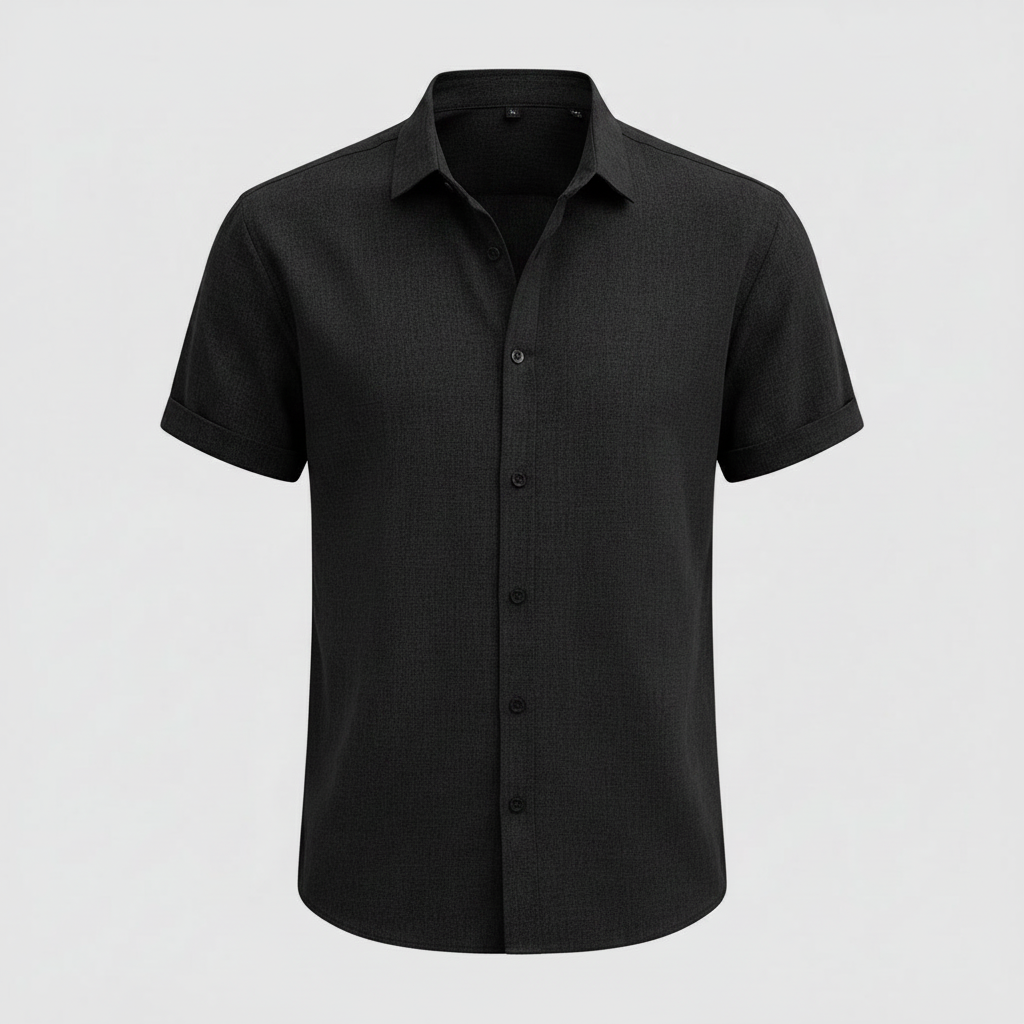 Men's Casual Summer Shirt | Lightweight Short Sleeve Blouse