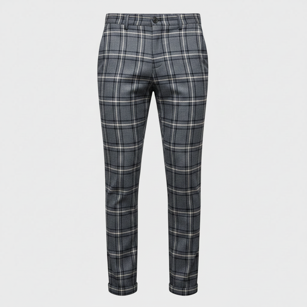Sasha Checked Chino Pants | Men's Casual Pants