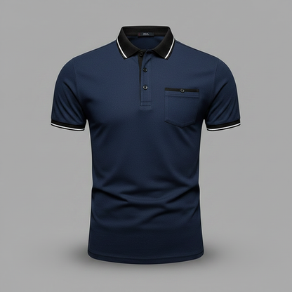 Elegant Long Sleeve Men's Polo Shirt | Classic Fit Fashion