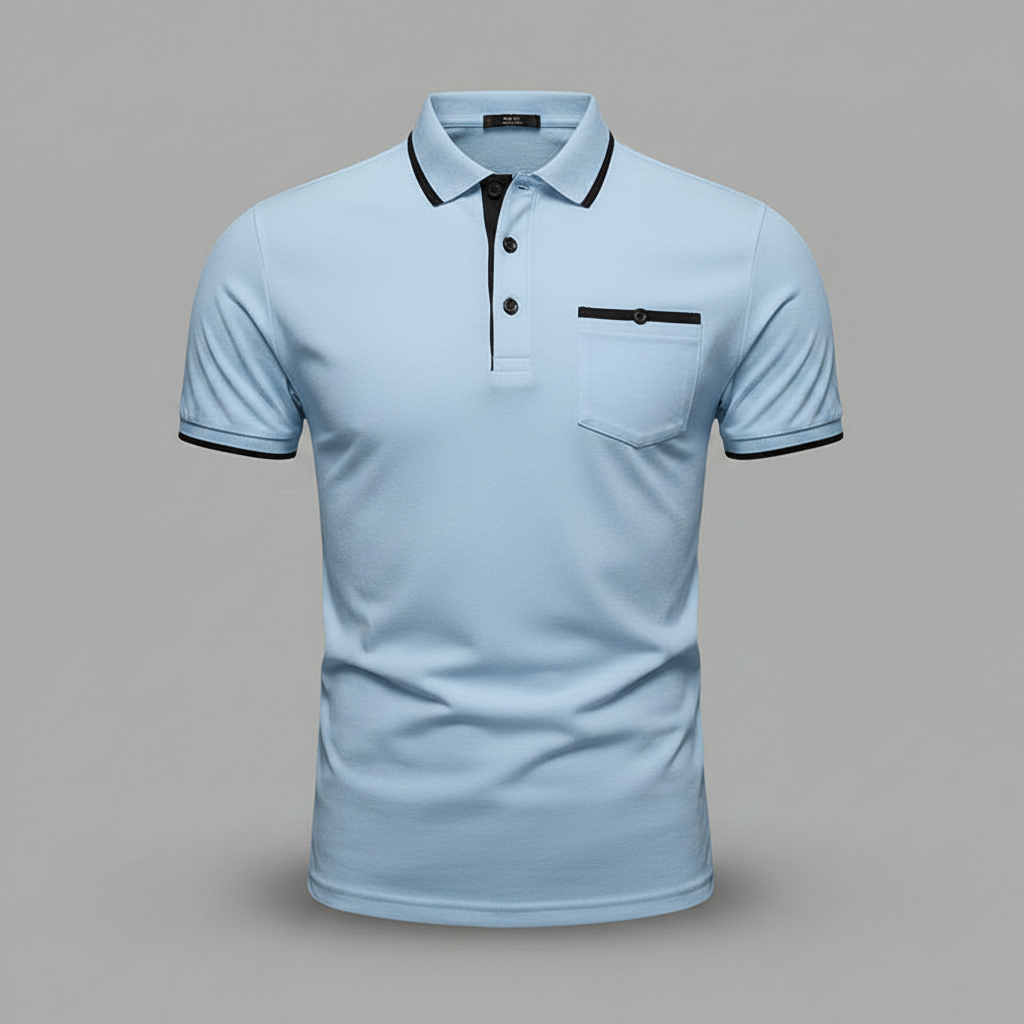 Elegant Long Sleeve Men's Polo Shirt | Classic Fit Fashion