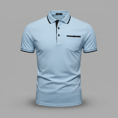 Elegant Long Sleeve Men's Polo Shirt | Classic Fit Fashion