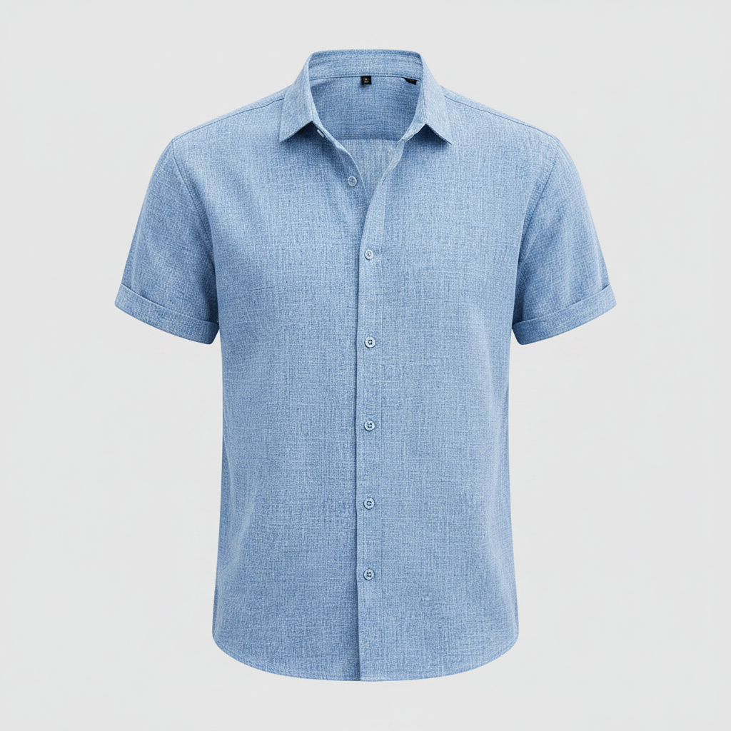 Men's Casual Summer Shirt | Lightweight Short Sleeve Blouse