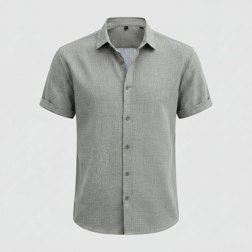Men's Casual Summer Shirt | Lightweight Short Sleeve Blouse