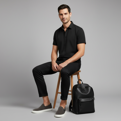 Men's Casual Summer Shirt | Lightweight Short Sleeve Blouse