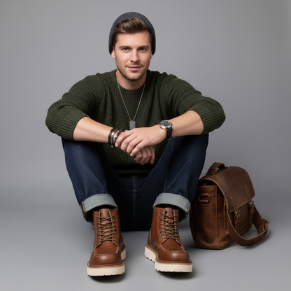 Men's Lace-Up Ankle Boots | Durable Everyday Footwear