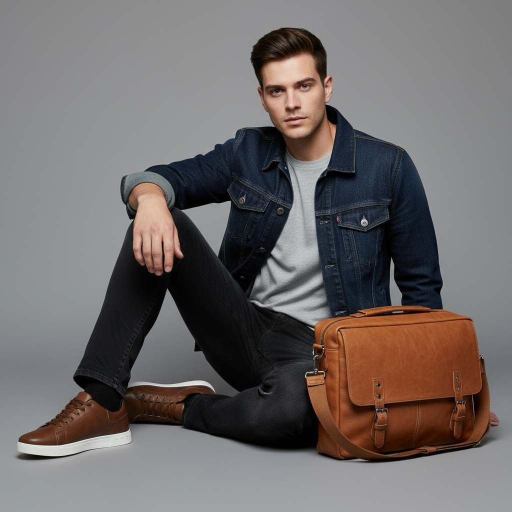 Men's Lace-Up Low-Top Sneakers | Casual Men's Trainers