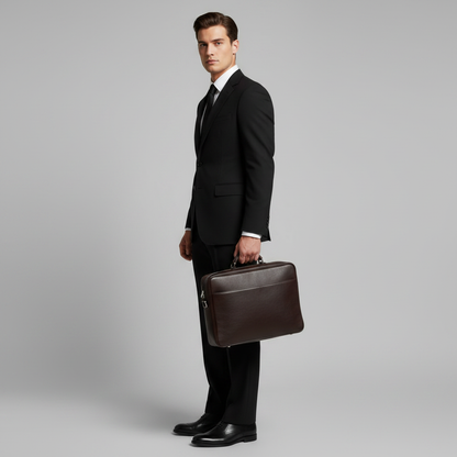 Men's Straight Fit Pleated Pants | Formal Wear Trousers