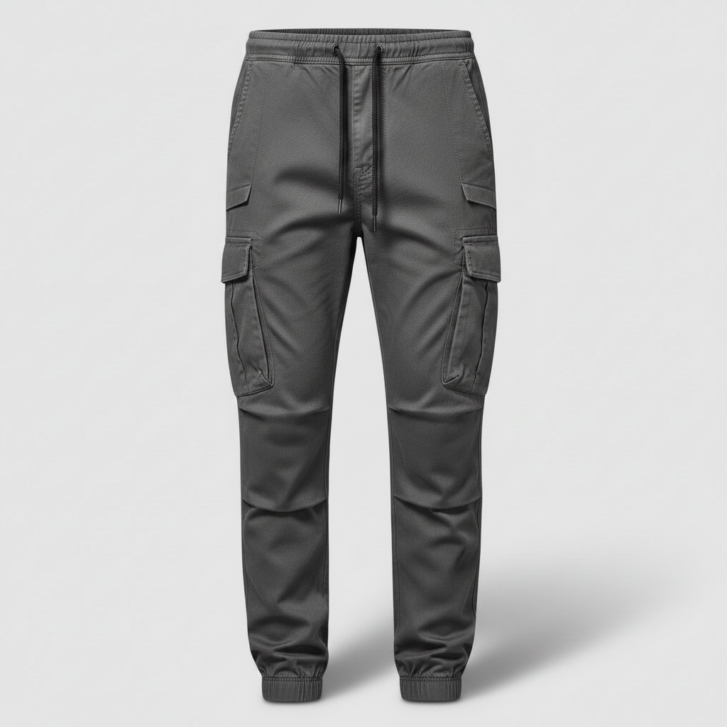 Men's Tactical Cargo Pants | Black Cargo Trousers for Outdoor Wear