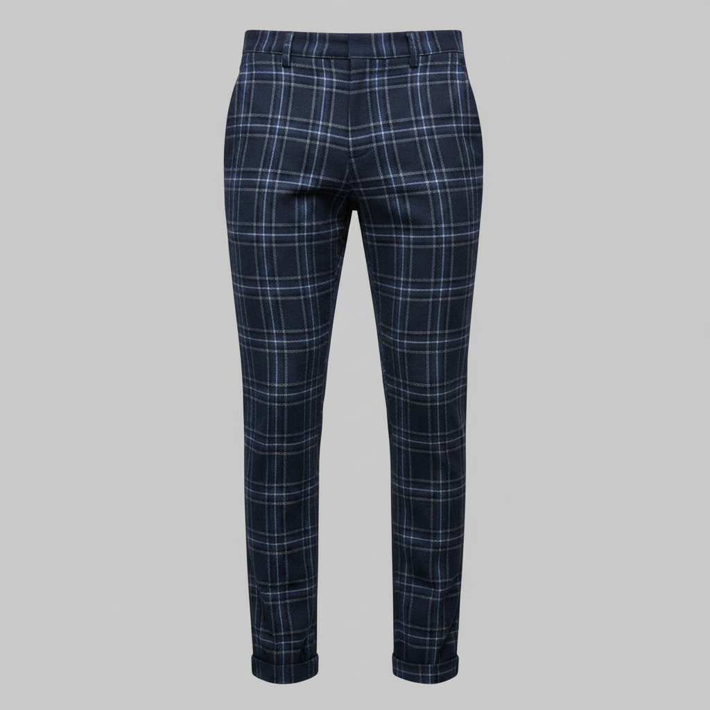 Sasha Checked Chino Pants | Men's Casual Pants