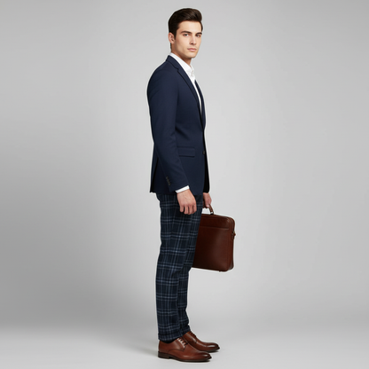 Sasha Checked Chino Pants | Men's Casual Pants